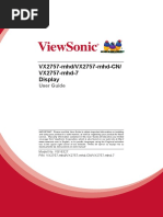 VX2757-mhd/VX2757-mhd-CN/ VX2757-mhd-7 Display: User Guide