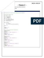 Convolution Using Tabular Method