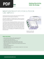 Weather Proof Gfci For Outdoor Use-Wpgfci: Making Electricity Safer by Design