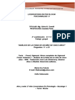 Cómo Caracteriza El Principio de Placer y Cuál Es La Pregunta Que Freud Sostiene en El Capítulo 1