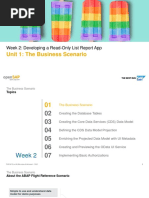 Unit 1: The Business Scenario: Week 2: Developing A Read-Only List Report App