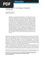 Advancing The Sociology of Empathy - Ruiz-Junco