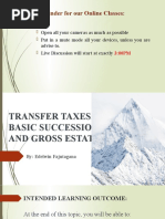 Module 1 Intro To Transfer Tax, Law of Succession