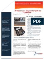 BIO-Resonance Diagnostic Systems OBERON - Flyer v2