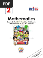 Mathematics: Quarter 2-Module14: Visualizing Multiplication of Numbers 1 To 10 by 2, 3, 4, 5 and 10