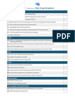 OSCE Checklist Hip Examination