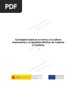 Conceptos Básicos en Torno A La Cultura Empresarial y La Igualdad Efectiva de Mujeres y Hombres