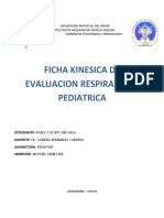 Ficha Kinésica Respiratoria Pediátrica