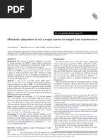 Metabolic Adaptation Is Not A Major Barrier To Weight-Loss Maintenance