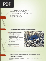 Composición y Clasificación Del Petroleo