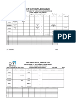 Faculty Time Table