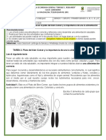 Tarea 2. Plato Del Bien Comer y La Importancia de Una La Alimentación Saludable