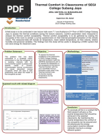 Thermal Comfort in Classrooms of SEGI College Subang Jaya: Arul Saktivel A/L M.Nagarajan SCSJ 1500794