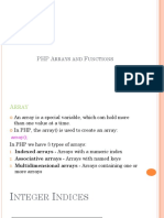 PHP Arrays and Functions