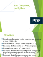 Introduction To Computers, Programs, and Python