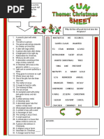 Read The Clues and Cross Out The Answers in The Box. The Words Left Make Up The Answer of The Problem or Riddle