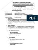 Acta de Entrega - Inicio Obra Chaccrampa - 2