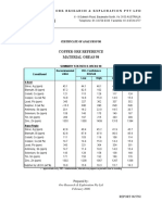 Copper Ore Reference Material Oreas 98: Ore Research & Exploration Pty LTD