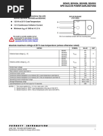 BDV65, BDV65A, BDV65B, BDV65C NPN Silicon Power Darlingtons