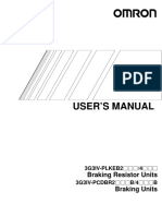 User'S Manual: Braking Resistor Units Braking Units