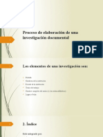 Unidad IV. Proceso de Elaboración de Una Investigación Documental