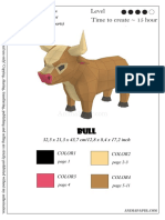 Level Time To Create 15 Hour: Assembly Scheme: 3 Sheet Template: 11 Sheets (58 Parts)