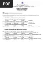 General Mamerto Natividad National High School Summative Assessment General Mathematics 2nd Quarter, Weeks - 1&2