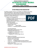 Desinfektan Peralatan Kesehatan