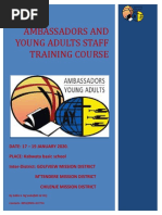 Ambassadors and Young Adults Staff Training Course-Inter - District, 17-19 Jan 2020