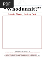 Handout - WHO DUNNIT - Clue Reveal Day 2