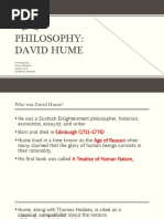 Philosophy: David Hume: Presented By: Cura, Marianne Castro, Luis Guillermo, Hannah