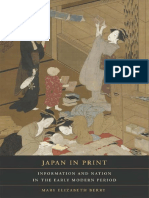 Japan in Print Information and Nation in The Early Modern Period PDF