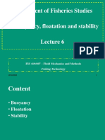 Lecture 6 - Buoyancy, Flotation and Stability PDF