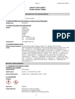 MSDS - Terralin Chlorine Tablets