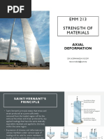 EMM 213 Strength of Materials: Axial Deformation