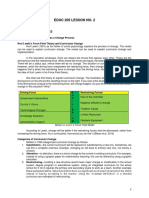 Educ 205 Lesson No. 2: 2. Change Processes