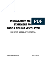 Rev 00 - Method Statement - Roof& Ceiling Ventilator