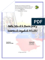 Análisis Crítico de La Situación Social y Económica de Venezuela de 1902 A 1952