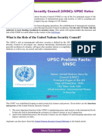 United Nations Security Council (UNSC) : UPSC Notes