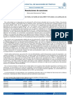 Resoluciones de Sanciones: Tablón Edictal de Sanciones de Tráfico