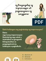 Ang Pangangalap NG Impormasyon at Pagsasagawa NG Sanggunian