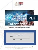 Primer Semestre. - Guía Didáctica Del Estudiante. - Informática I PDF