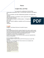 1.1 Standards of Length, Mass, and Time: Physics