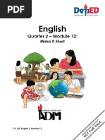 English 3 - Q2 - Module12 - Make It Short