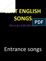 LENT ENGLISH SONGS - 9AMMass