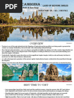 Cambodia: Land of Genuine Smiles Duration: 3N / 4D - 100 Pax Phnom Penh & Siem Reap