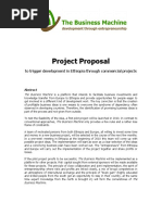 Project Proposal: To Trigger Development in Ethiopia Through Commercial Projects