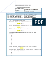 Ficha de Observacion Nº8