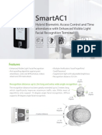 Smartac1: Hybrid Biometric Access Control and Time Attendance With Enhanced Visible Light Facial Recognition Terminal