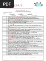 SU WORKSHEET - 1st QT Reading Grade 5